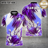 Maxcorners Bowling Ball Pin Splash Grunge Multiple Options Personalized Name, Team Name 3D Shirt