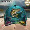 Maxcorners Fishing Ocean Treasure Reef Customized Name 3D Cap