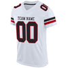 Maxcorners Custom White Black-Red Mesh Authentic Football Jersey LM2605