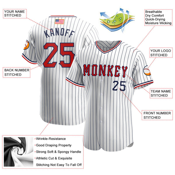 Maxcorners Custom Royal Gray-Navy Premium American Flag Fashion Baseball Jersey LM0210