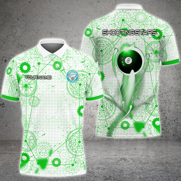 Maxcorners Billiards 8 Ball Gear Personalized Name 3D Shirt For Steven Hall