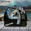 Maxcorners Fishing Cross Water Skinfish Water Sport Pattern Personalized Name 3D Cap (11 Breeds)
