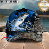 Maxcorners Fishing Splash Water Camo Personalized Name Classic 3D Cap (13 Breeds)