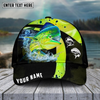 Maxcorners Fishing Cross Water Skinfish Water Sport Pattern Personalized Name 3D Cap (11 Breeds)