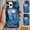 Maxcorners Whitetail Deer Rustic Woodland Back View Personalized Name 3D Phonecase