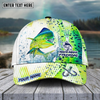 Maxcorners Fishing Skinfish Water Sport Pattern Personalized Name 3D Cap (11 Breeds)
