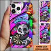 Maxcorners Cartoon Panda Dart Game Graffiti Style Multicolor Options Personalized Name 3D Phonecase