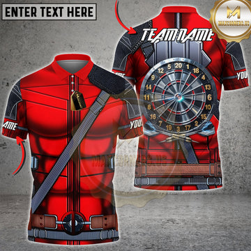Maxcorners Dartboard Superhero Mercenary Precision Target Multiple Options Personalized Name, Team Name 3D Shirt