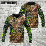 Maxcorners Custom Name Rabbit Hunting Camo Style Shirt 3D All Over Printed Clothes