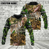 Maxcorners Custom Name Coyote Hunting Camo Style Shirt 3D All Over Printed Clothes