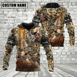 Maxcorners Custom Name Duck Hunter Camo Style Shirt 3D All Over Printed Clothes