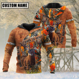 Maxcorners Personalized Name Loralle Born To Hunt Deer Hunting 3D All Over Printed Clothes