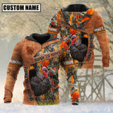 Maxcorners Personalized Name Loralle Born To Hunt Turkey Hunting 3D All Over Printed Clothes