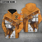 Maxcorners Custom Name Cross Hunting Deer ( Multicolor Option ) Shirt 3D All Over Printed Clothes