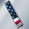 Maxcorners White Horses U.S Flag All Over Printed 3D Sun Shade