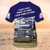 Maxcorners I'm Don't Stop, Trucker Tshirts, Big Truck T Shirts, Truck Driver Blue Custom Tshirt
