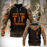 Maxcorners BowHunting Just The Tip I Promise Orange Camouflage Hunting Apparels