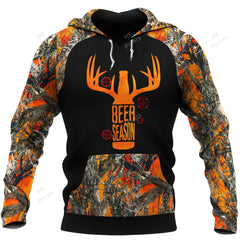 Maxcorners Beer Season Orange Camouflage Hunting Apparels