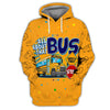 Maxcorners Funny School Bus Driver All Over Printed 3D Shirt All About That Bus Best Gifts Hoodie T-Shirt