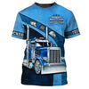 Maxcorners Navy Big Truck T Shirts, Truck Driver Custom Tee Shirt