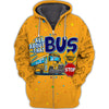 Maxcorners Funny School Bus Driver All Over Printed 3D Shirt All About That Bus Best Gifts Hoodie T-Shirt