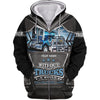 Maxcorners Blue & Black Trucker 3D Shirt
