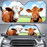 Maxcorners Hereford Cattle All Over Printed 3D Sun Shade