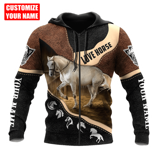 Maxcorners Personalized Name White Horse