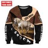 Maxcorners Personalized Name White Horse