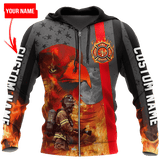 Maxcorners Personalized The Fire-Fighting Effort 3D Shirt