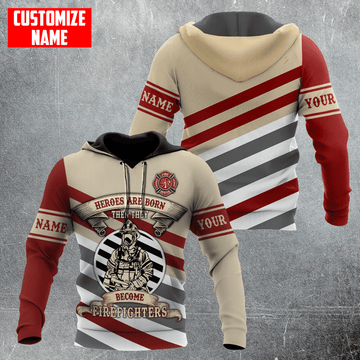 Maxcorners Personalized Firefighter Painted 3D Shirt