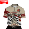 Maxcorners Personalized Firefighter Painted 3D Shirt
