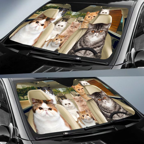 Maxcorners Exotic Cat All Over Printed 3D Sun Shade