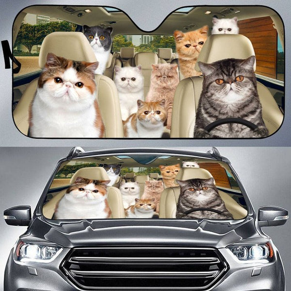 Maxcorners Exotic Cat All Over Printed 3D Sun Shade