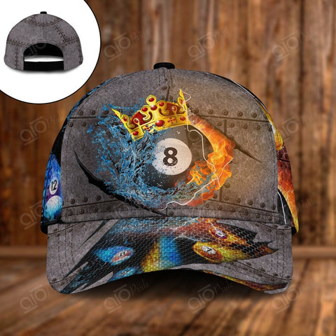 Maxcorners Billiard Lover 3D Over Printed Cap