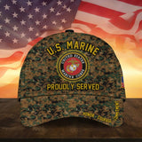 Maxcorners Premium U.S Multiple Service Veteran Embroidery Cap