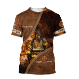 Maxcorners Personalized Firefighter Emergency 3D Shirt