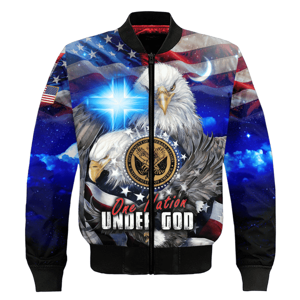 Maxcorners Us Veteran - One Nation Under God - Independence Day