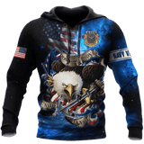 Maxcorners US Veteran - Eagle All Over Printed U.S Navy Veteran Unisex Shirts