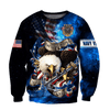Maxcorners US Veteran - Eagle All Over Printed U.S Navy Veteran Unisex Shirts