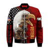 Maxcorners US Veteran - All Over Printed U.S Veteran Red Unisex