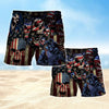 Maxcorners America Skull Mens Board Shorts