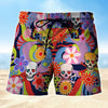 Maxcorners Sugar Flower Skull Mens Board Shorts