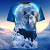 Maxcorners Wolf Snow Moon Shirt
