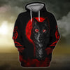 Maxcorners Wolf Red Eyes 3D Shirt