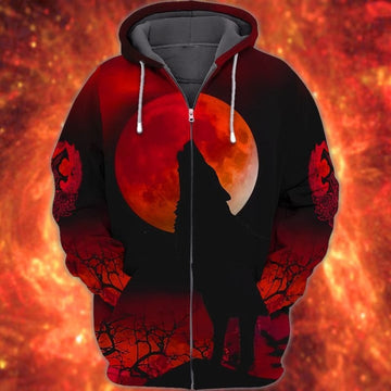 Maxcorners Wolf Red Moon