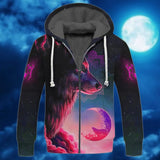 Maxcorners Wolf Red Sky Shirt