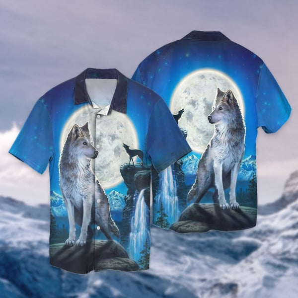 Maxcorners Wolf Under The Moon Shirt