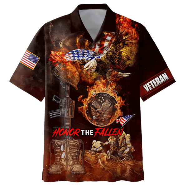 Maxcorners US Veteran - Us Veteran - Honor The Fallen 3d All Over Printed Unisex Shirts