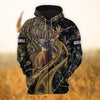 Maxcorners Personalized Name Hunting Hoodie & Zip Hoodie 3D Multicolor